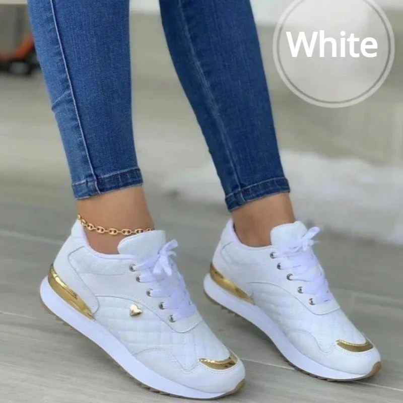 Red Women Sneakers Leather Patchwork Casual Shoes for Women 2023 Platform Female Shoes Pu Vulcanized Running Shoe Tênis Feminino