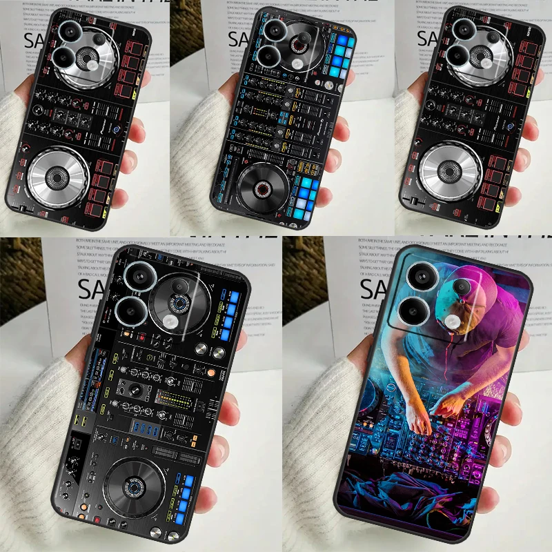 Electronic Music DJ Controller Mixer Case For Xiaomi Redmi 13C 12C 10C 9C 10A Redmi Note 11 9 10 12 13 Pro 9S 10S 11S 12S Cover