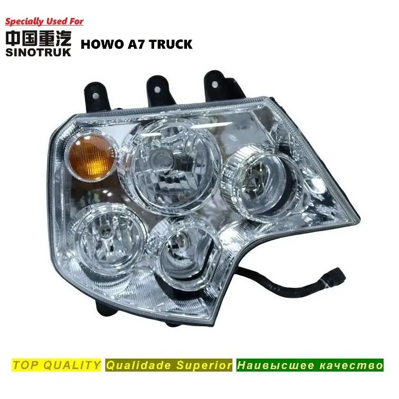 HOWO A7 Truck Parts Original Quality Right Headlight Head Lamp Front Lamp Assembly WG9925720002 For Sinotruk Spare Parts