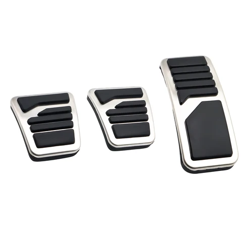 Комплект накладок на педаль тормоза MT AT, комплект для Mitsubishi Pajero 3 Outlander Lancer X Eclipse Cross Rubber, нержавеющая Нескользящая накладка