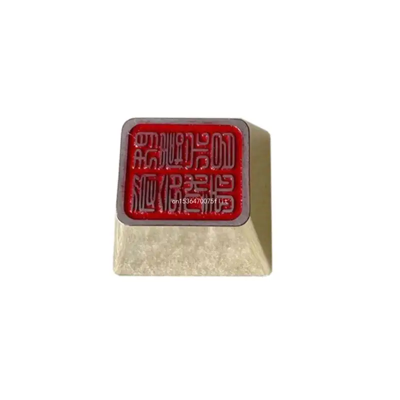 Original Height Keycap Zinc Alloy Seal Key Button for Mechanical Keyboards Enthusiasts DropShipping