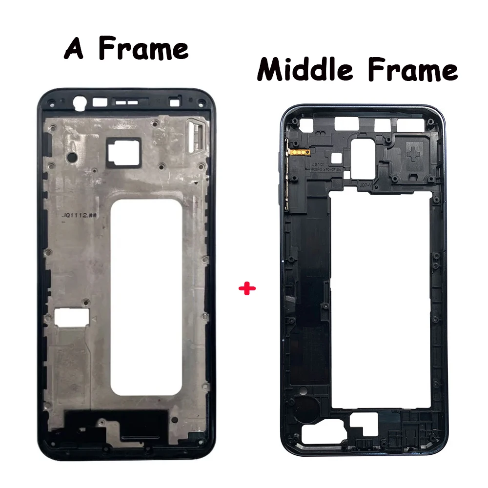 A Frame For Samsung J6 Plus J610 Housing Middle Frame Case + Side Keys Power and Volume Buttons Repair Parts