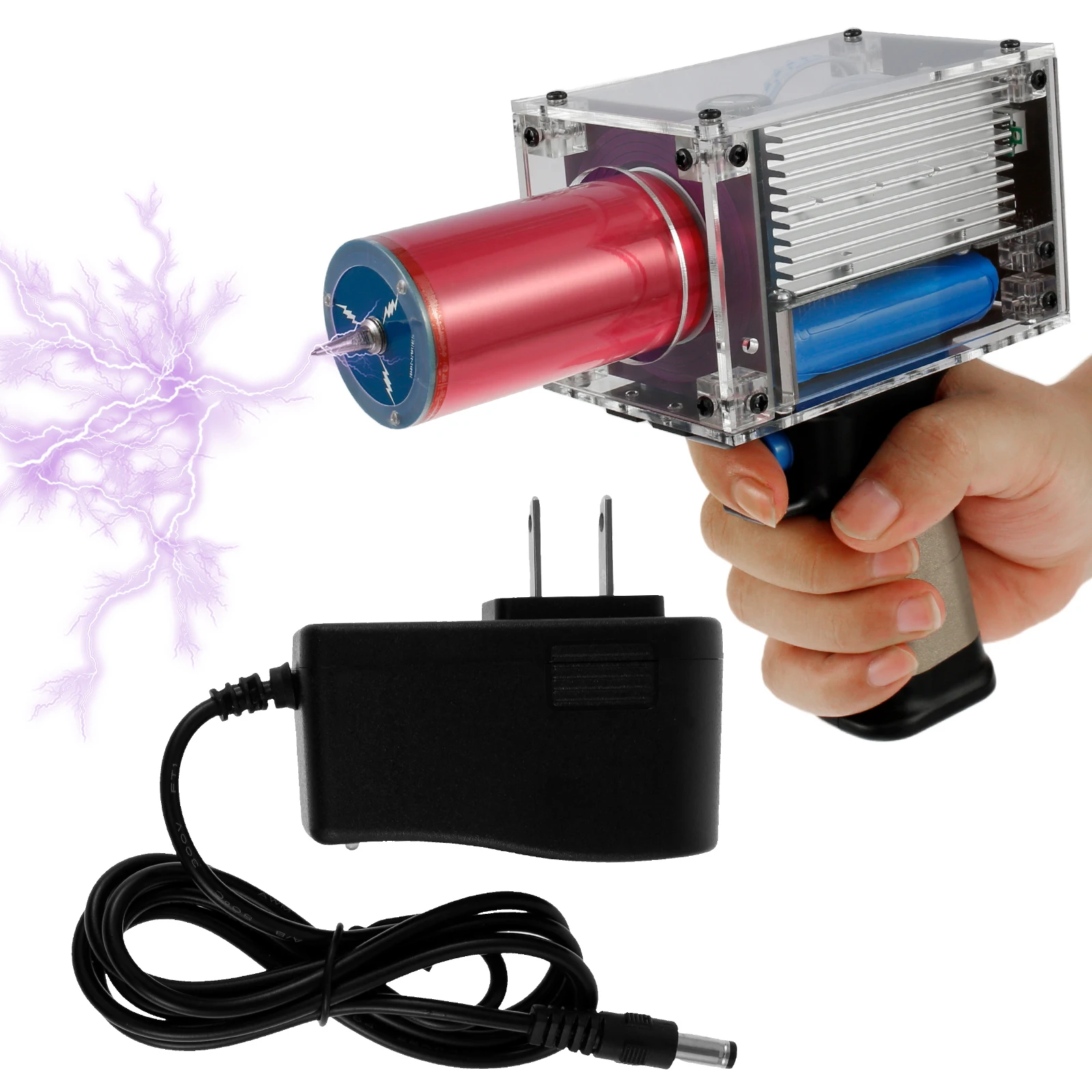 

Portable Handheld Coil Handheld Coil Mini Arc Generator Physics Teaching Experiment Tool DIY Artificial Flash Easy to Use for