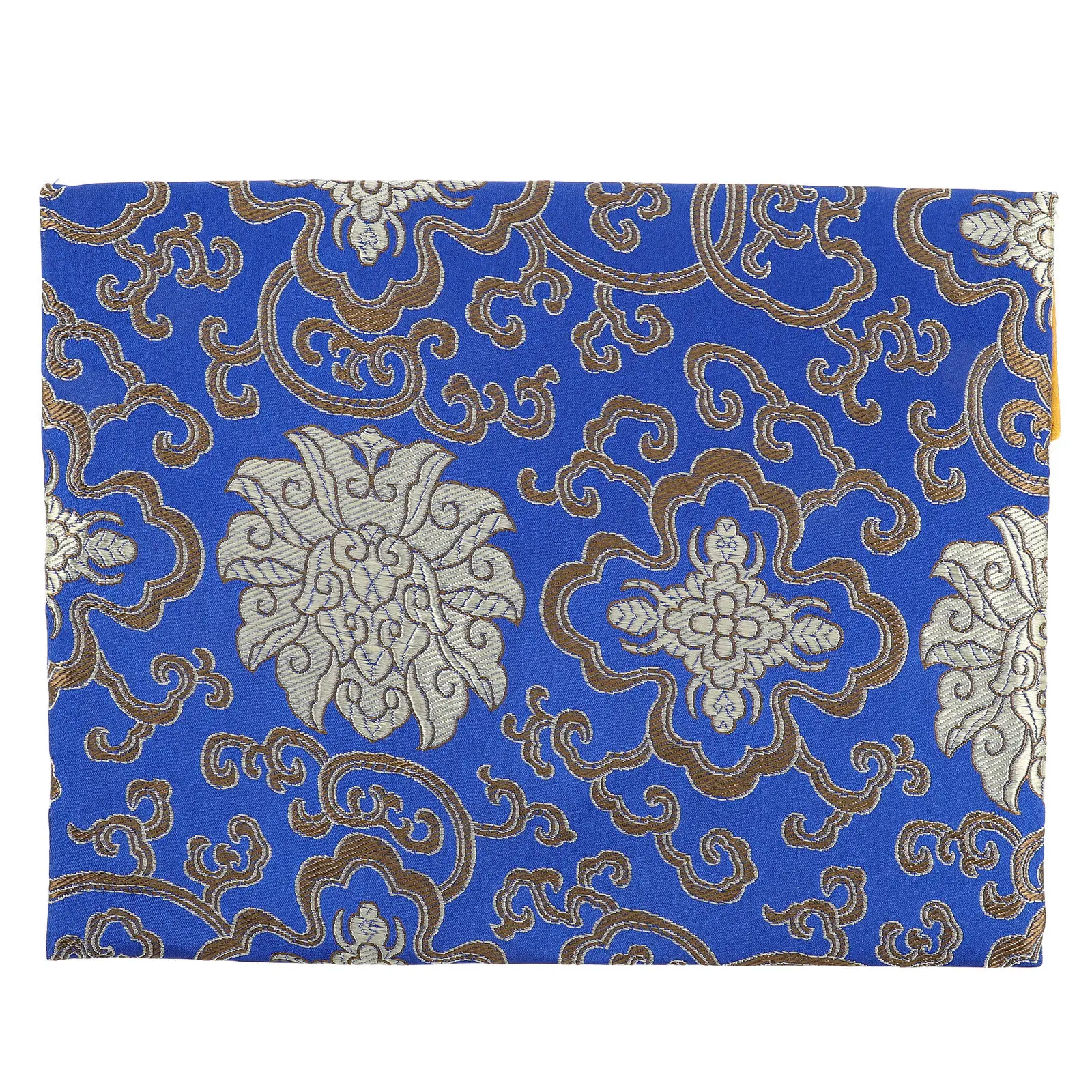 

Rectangle Scriptures Bag Chinese Brocade Pouch for Bible Quran Storage with Fine Stitching Multi-Purpose Cloth Bag for Office