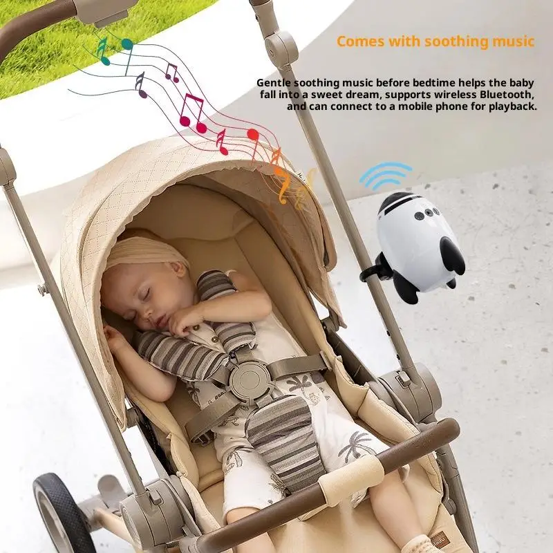 

Portable Stroller White Noise Soother - 5 Soothing Sounds & Bluetooth, Clip-On Sleep Aid for Babies On-The-Go