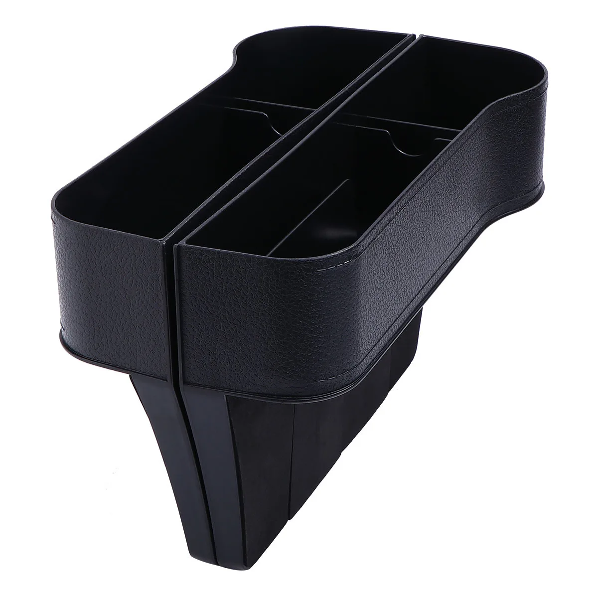 

2Pcs Car Seat Storage Case ABS Material Durable Tidy Organizer for Phone Wallet Key Coins Easy to Use Clean Black Main Driving