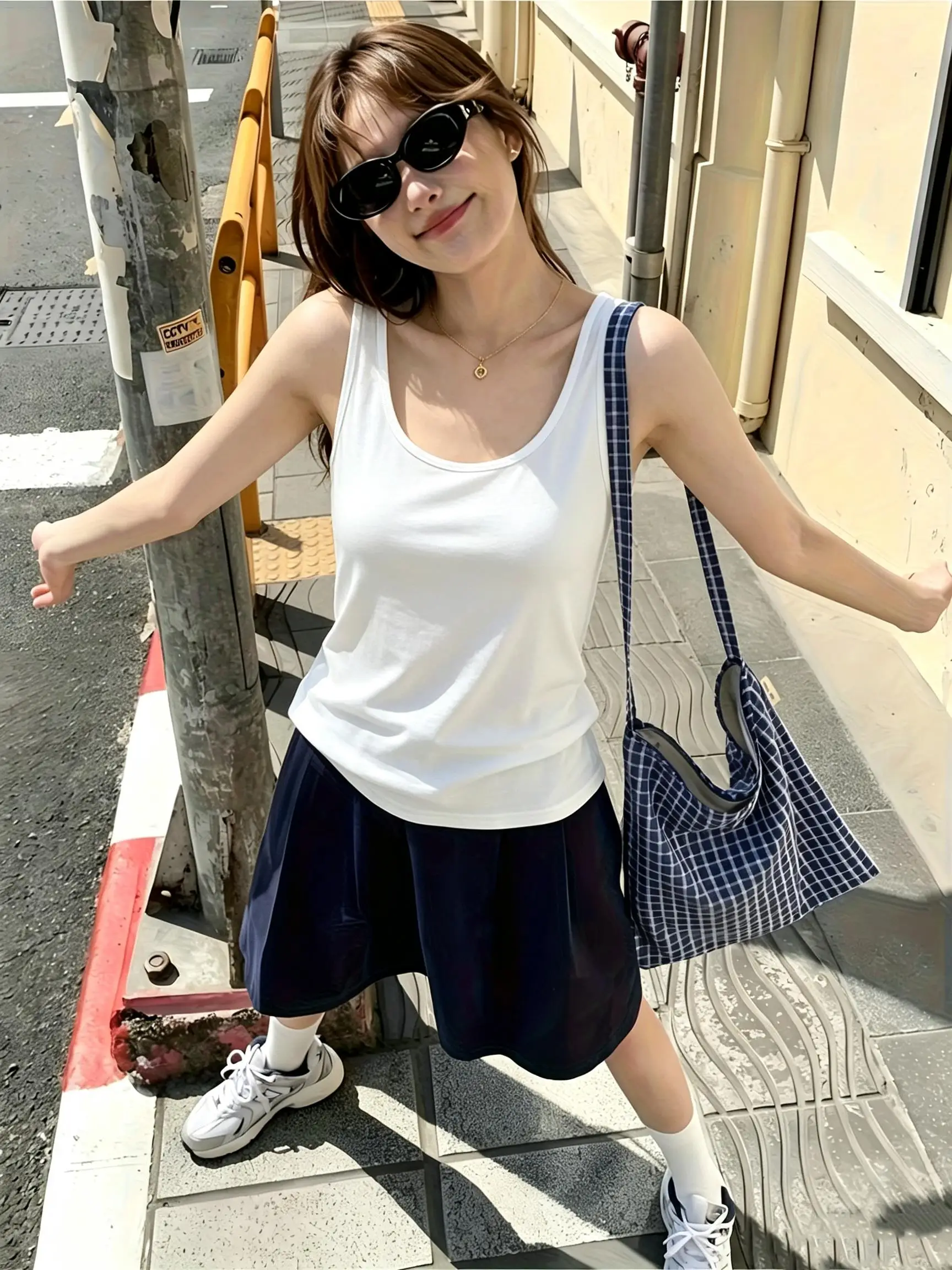 Running Solid Color Womens Korean Vest Slim Cotton Singlet Summer Casual Camisole Fashion Elasticity Tank Tops Female Clothes