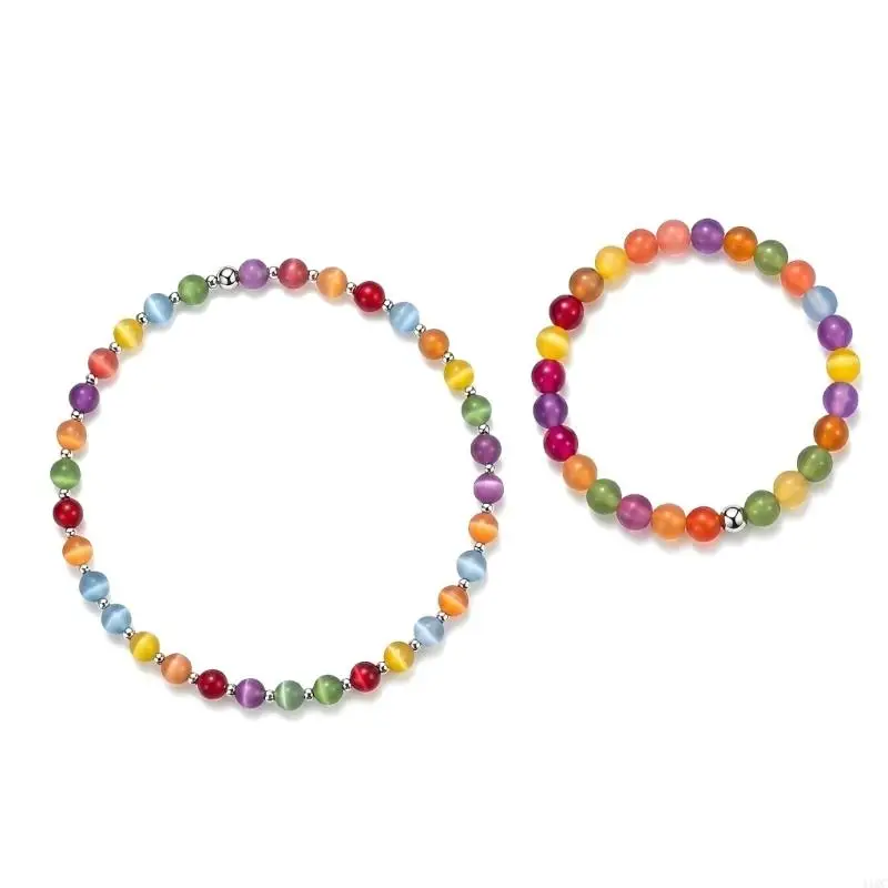 UV Reactive Candy Color Resin Clavicle Necklace And Bracelet Bangle Set Stylish Aesthetic Jewelry For Teens 