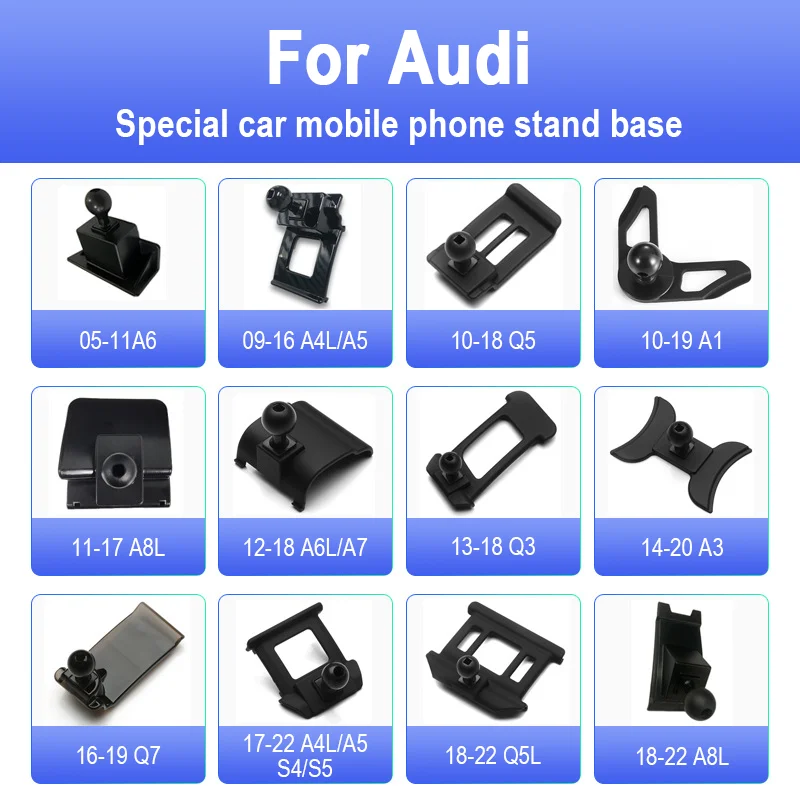 

Car Phone Holder Stand Dedicated Mount Bracket Fixed Base for Audi A1 A3 A4 A5 A6 A7 A8 S3 S4 S5 Q2 Q3 Q5 Q7 Q8 Car Accessories