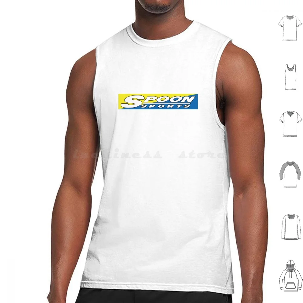 Spoon Sports Tank Tops Print Cotton Mugen Spoon Sports Jdm Drift Illest Nissan S15 S13 Skyline Slammed Low Lowered