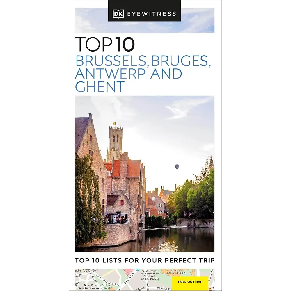 Free Shipping DK Top 10 Brussels, Bruges, Antwerp and Ghent (Pocket Travel Guide)