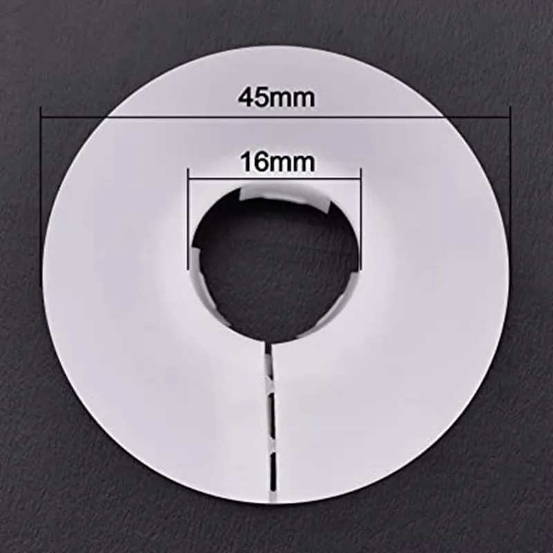 4 피팅 파이프 장식 링 라디에이터 장식 배수관 장식 링 파이프 장식 커버, 플라스틱 PVC 장식 링