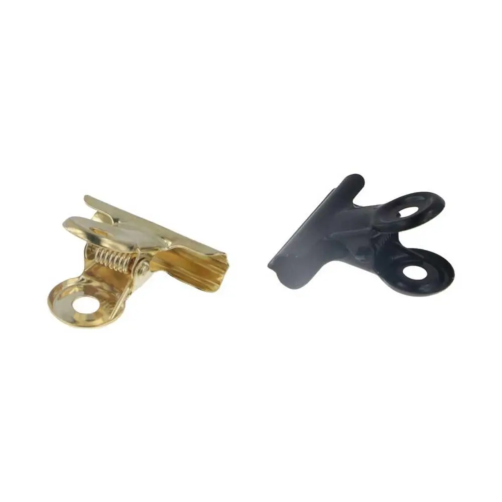 Stationery School Office Supplies Photo Holder Memo Clip Stainless Steel Paper Clips Ticket Clamp Binder Clip Round Metal Clamp