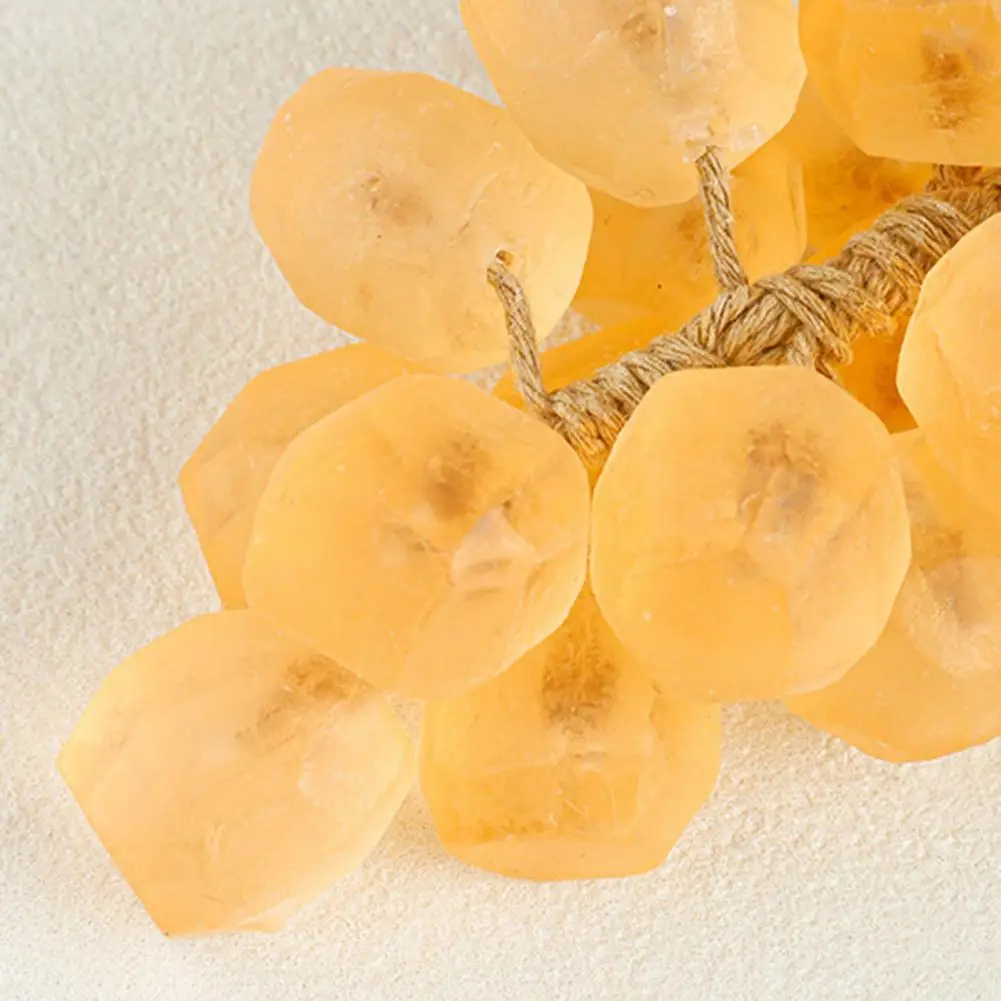 Grape Soap Natural Fruit Shaped Bath Bar Handmade Grape Soap on A Rope Translucent Fruit Shaped Bath Bar Decorative for Shower