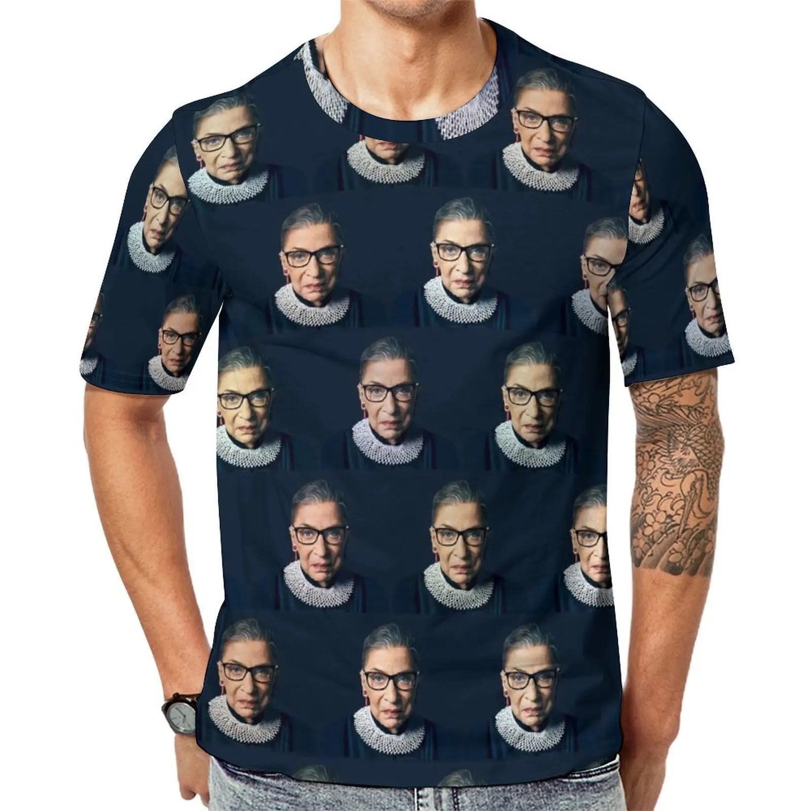 Oversized T Shirt Summer Womens Rights T Shirts Ruth Bader Ginsburg Streetwear O Neck Tee Shirt Men Vintage Custom Tees