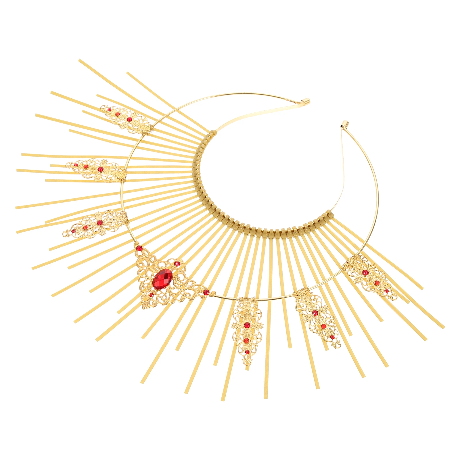 

Holy Virgin Sun Headband Carnival Headdress for Women Costume Wedding Plastic Girls Metal Crown Woman Hair Accessories