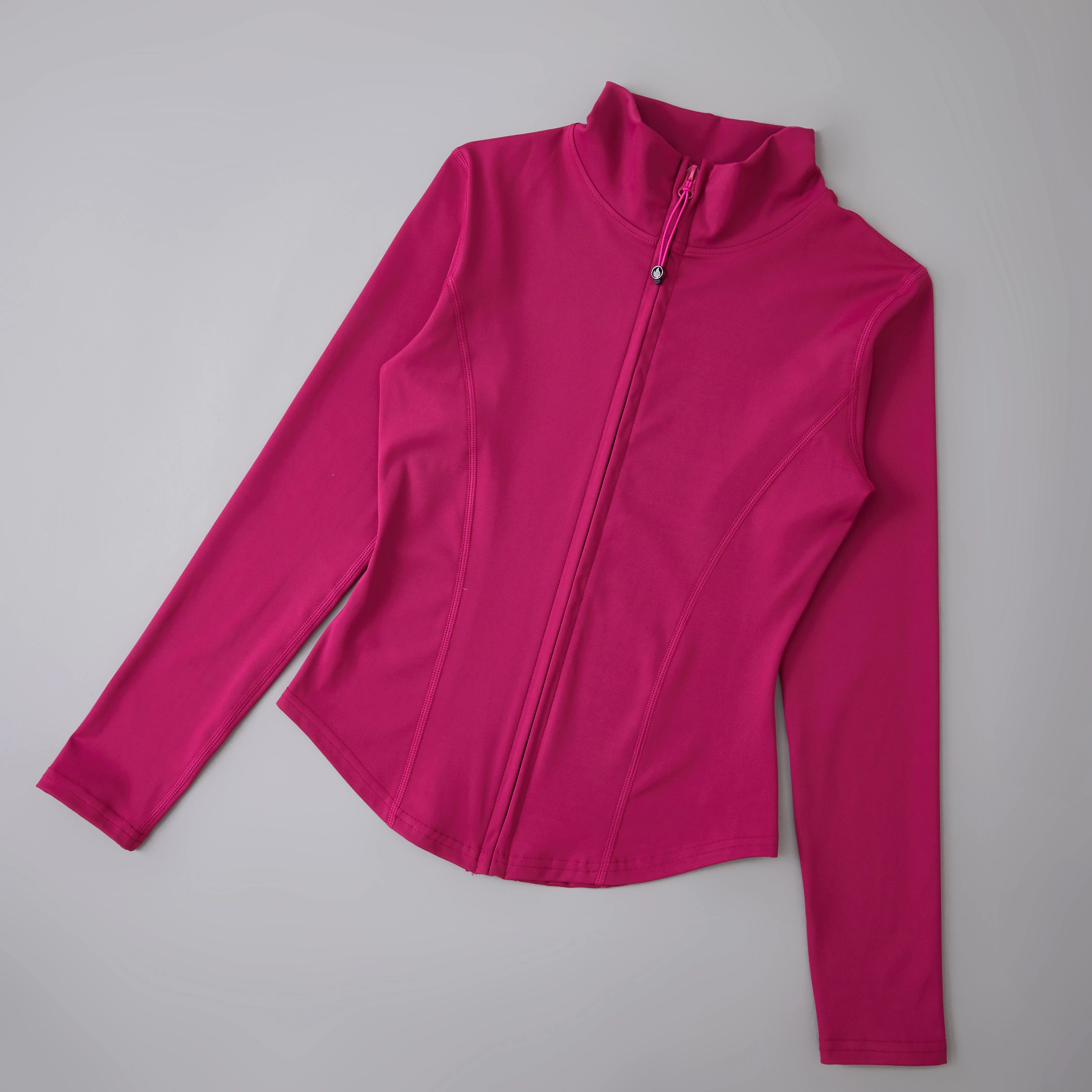 Veste à manches longues pour femmes, fermeture éclair, Fitness, Yoga, haut d'entraînement, vêtements de Sport, manteaux de course, vêtements d'entraînement