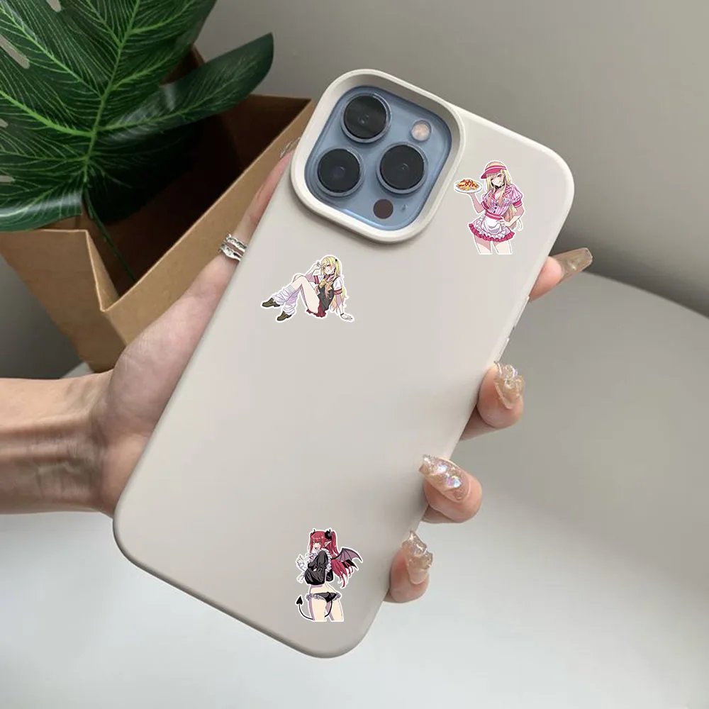 50PCS Dressing Puppe Fallen In Love Cartoon Anime Loli Schönheit Notebook Telefon Fall Dekorative Aufkleber