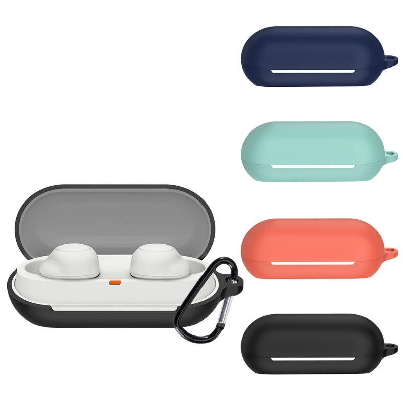 Funda protectora lavable Compatible con auriculares Sony-WF-C500, ligera, resistente a impactos, impermeable, silicona Sl