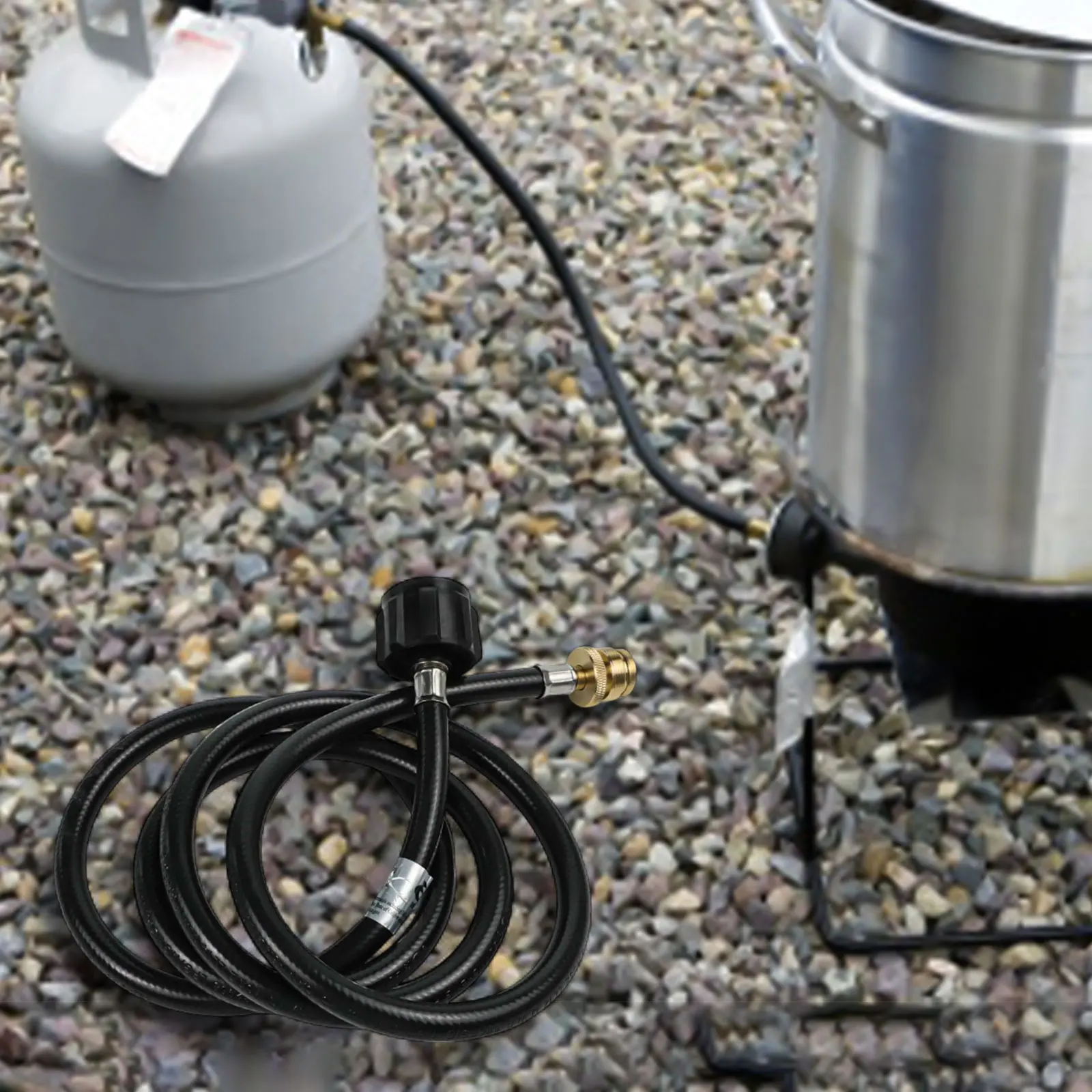 Connect Cylinder To Grill Conversion Propane Tank Hose Gas Cylinder Connector for weather-resistant Hose Extended Use