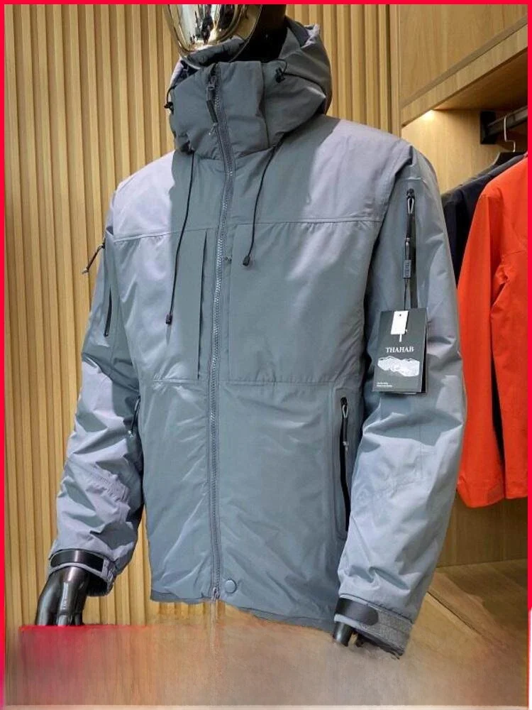 

Outdoor Men's down Jaet Premium Quali White Du down Windproof Waterproof Warm Functionali Zipper Sle Polyester Fiber