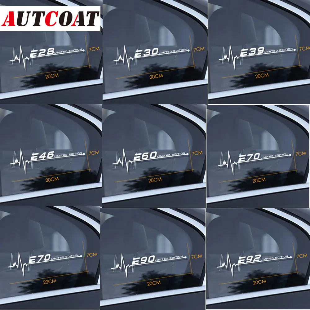 

AUTCOAT 1Pcs Car Side Window Stickers Decals For E28 E30 E34 E36 E39 E46 E53 E60 E61 E62 E70 E87 E90 E91 E92 E93 Car Accessories