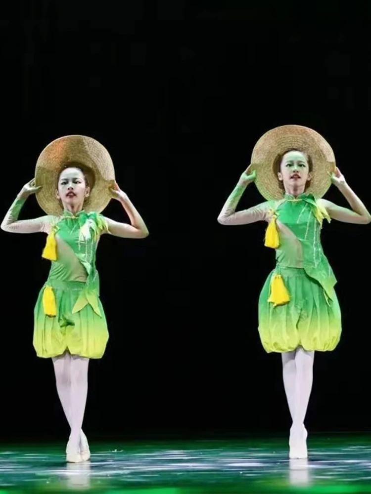 Disfraz de escenario nacional para niña, traje de baile, premio de orquídeas pequeñas, nuevo