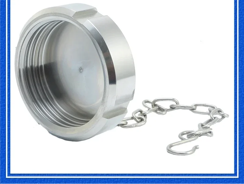 304 SMS DIN stainless steel/union blind cover/round thread/German standard/internal thread/T-type/threaded plug