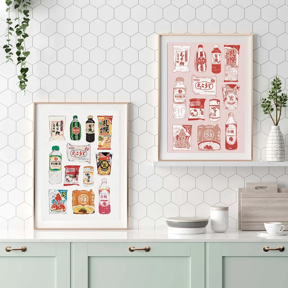 Ramen estilo japonés comida tienda de comestibles arte de pared impresión lienzo pintura carteles para sala de estar decoración moderna del hogar