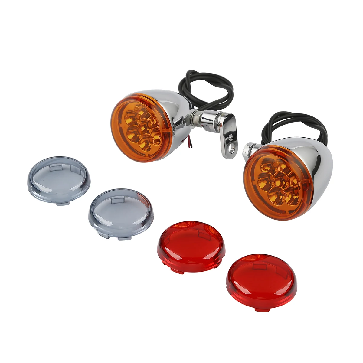 

Turn Signal Light With Bracket For Harley Dyna Super Glide Fat Bob FXDF Wide Glide FXDWG XLH 883 Hugger Motorcycle