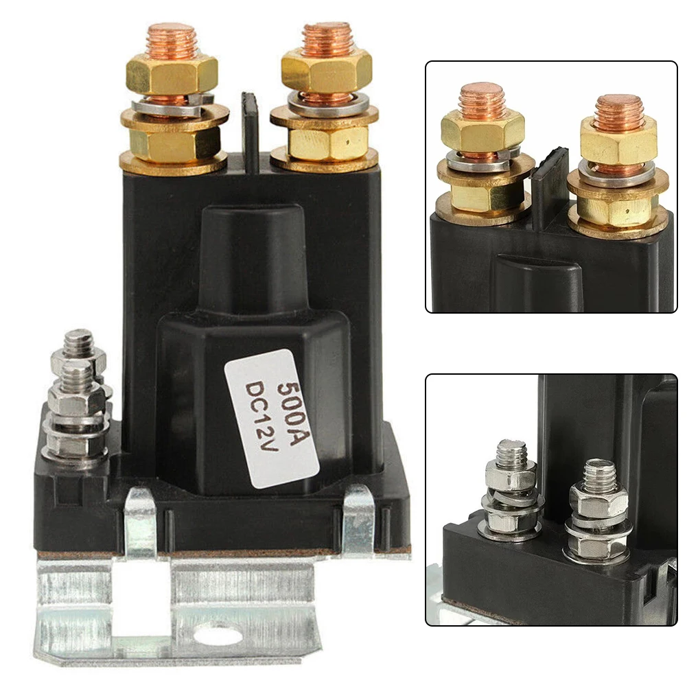 

500A 4 Pin 12V Auto Starter Solenoid Relay for Car Power System Replacement Switch Suitable for Vehicle Battery Control