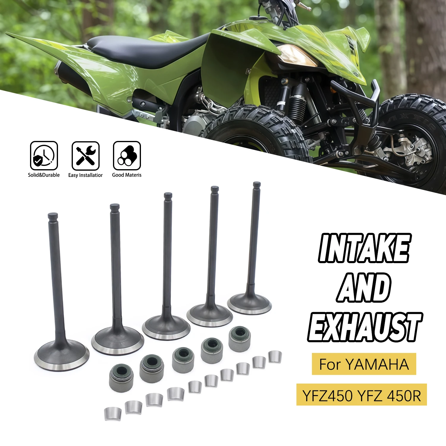 

Motorcycle Accessories Engine Parts Valve Stem For Yamaha YFZ450X 2010-2011 YFZ450R SE 2010-2023 WR450F YZ450F