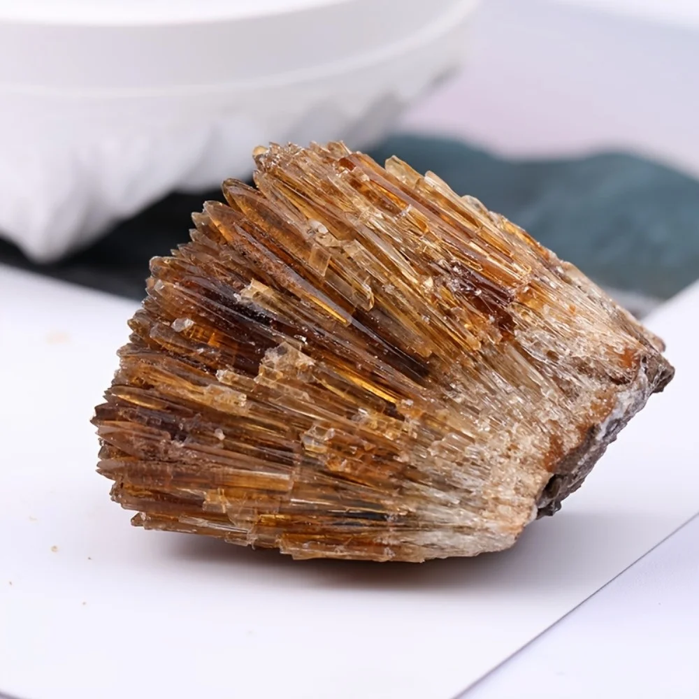 Natural Yellow Amber Calcite Raw Stone Crystals Cluster Rough Rrock Mineral Specimens Healing Crystal Gem Collection Gift