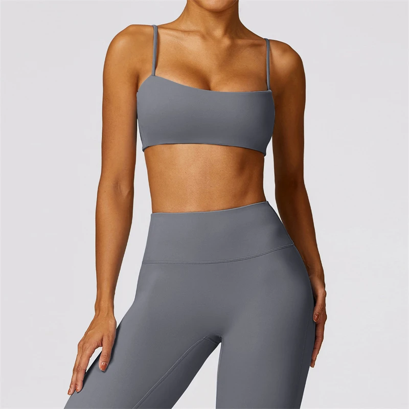 Naked Feel Yoga Suit Women 's Tracksuit Sports Set Gym Bra High Waist Leggings Fitness Outfit Workout Clothes 2Pcs Sportswear