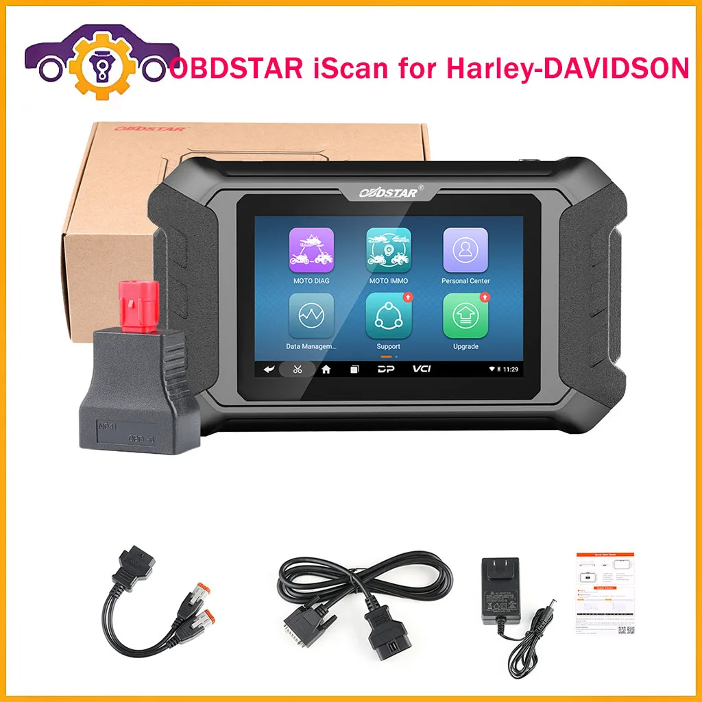 

OBDSTAR iScan for Harley-DAVIDSON Motorcycle Diagnostic Tool Support IMMO Programming with Multilanguages Free Shipping