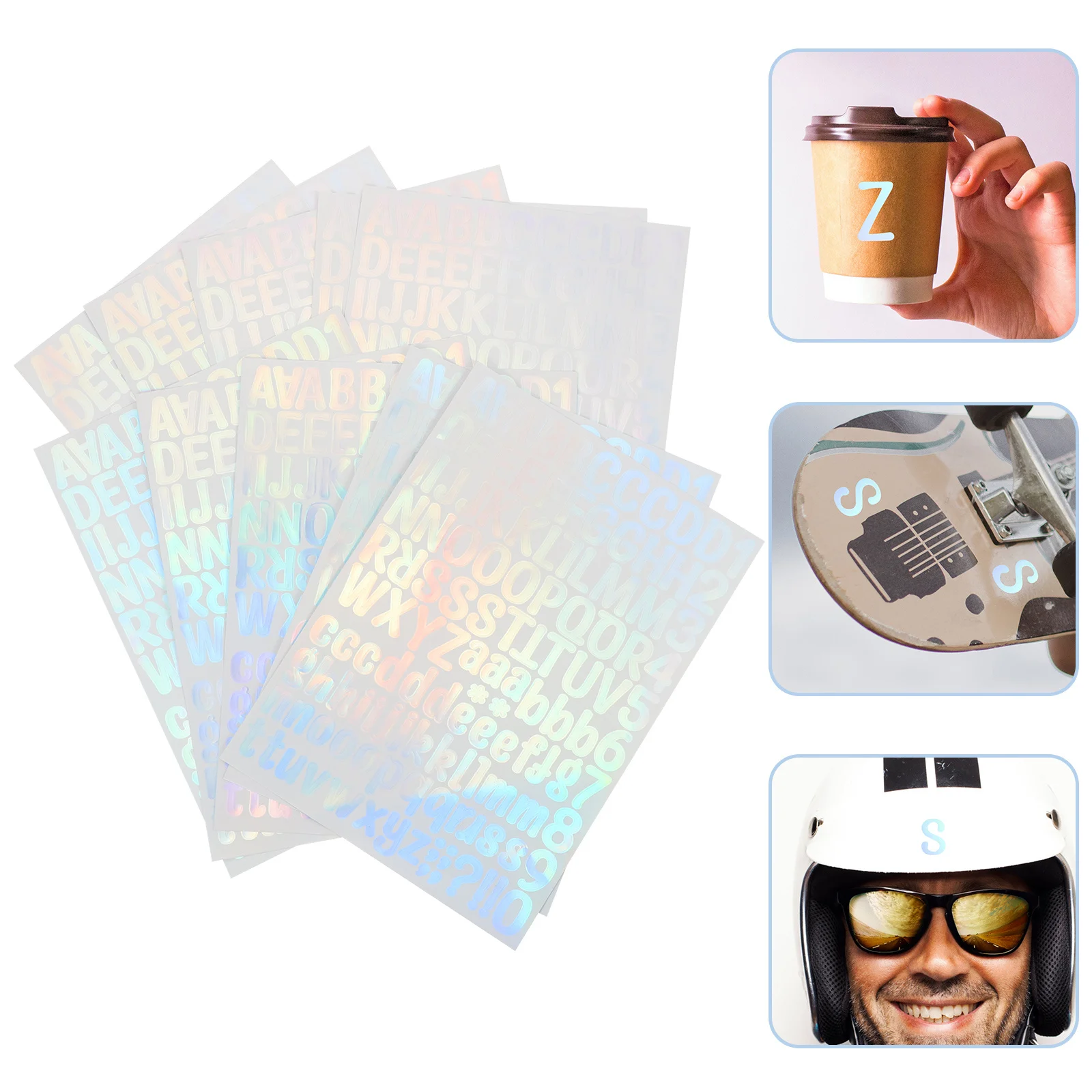 10 Sheets Self Adhesive Vinyl Letters Numbers Stickers For Mailbox Outdoor Address Reflective Decals Doorplate Label Alphabet