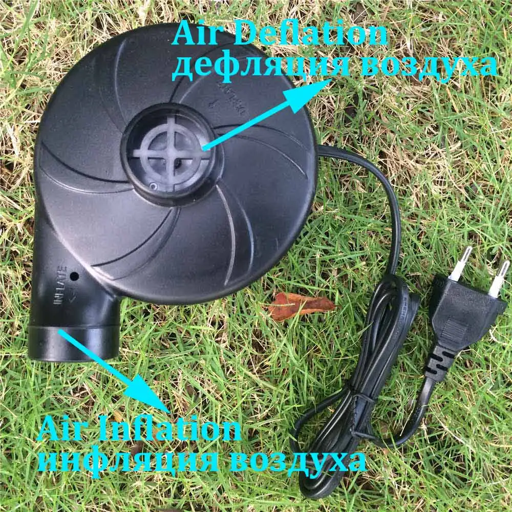 AC 110 to 220V Power Inflatable Pump Electric Air Pump Reflator Deflator for Inflating Kayak Air Boat Sofa Mattress EU Home Plug