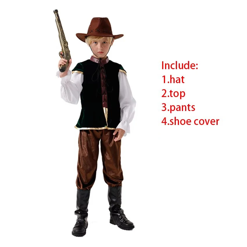 uniforme-national-de-chasseur-britannique-de-pirate-viking-medieval-tenues-de-cowboy-occidental-woody-costumes-d'halloween-pour-enfants-accessoire-de-robe