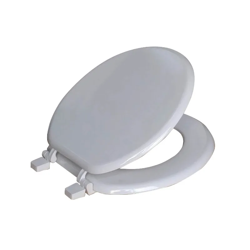 

NEW (4 pack) White Round Molded Wooden Toilet Seat