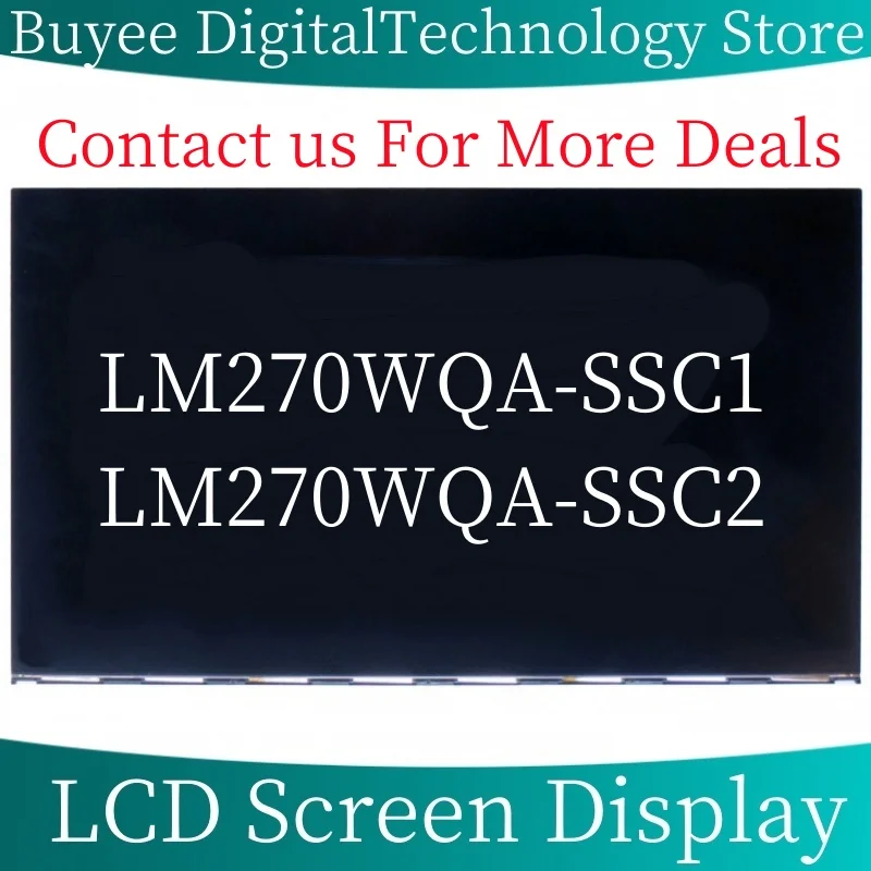 New Original 27'' LCD Panel LM270WQA-SSC1 LM270WQA-SSC2 LCD Screen Panel LM270WQA SSC1 Display Replacement