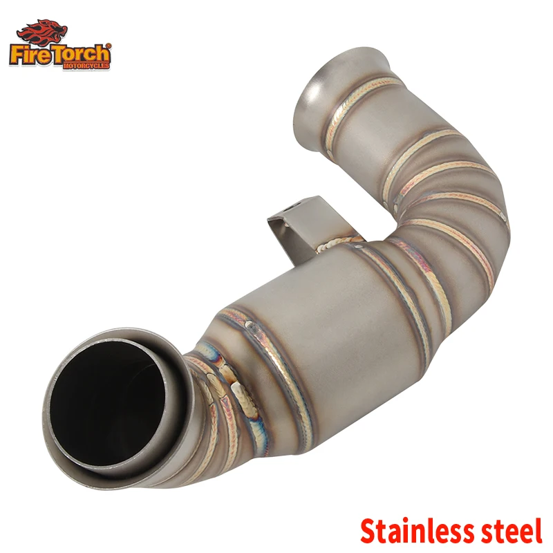 Slip On For CF MOTO 800NK 800 NK Motorcycle Exhaust Escape Moto Systems Stainless Steel Mid Link Pipe Connect Original Muffler image 3