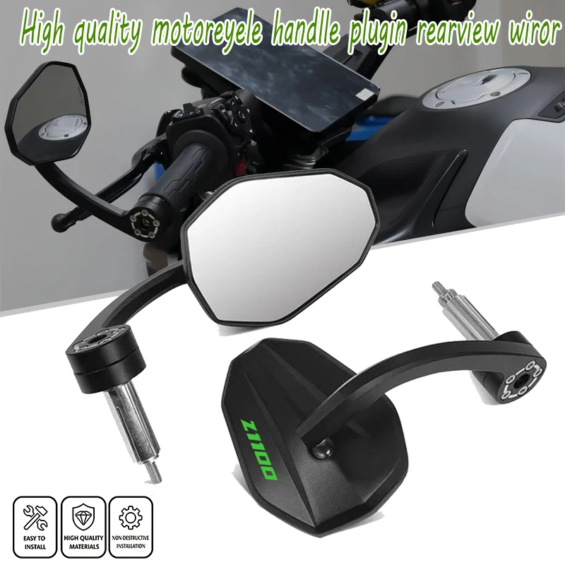 

Зеркала заднего вида для мотоциклов (на руль), алюминиевые, поворотные, сертифицированные E9, для новых моделей Z1100 Z900 SE 2025 2026