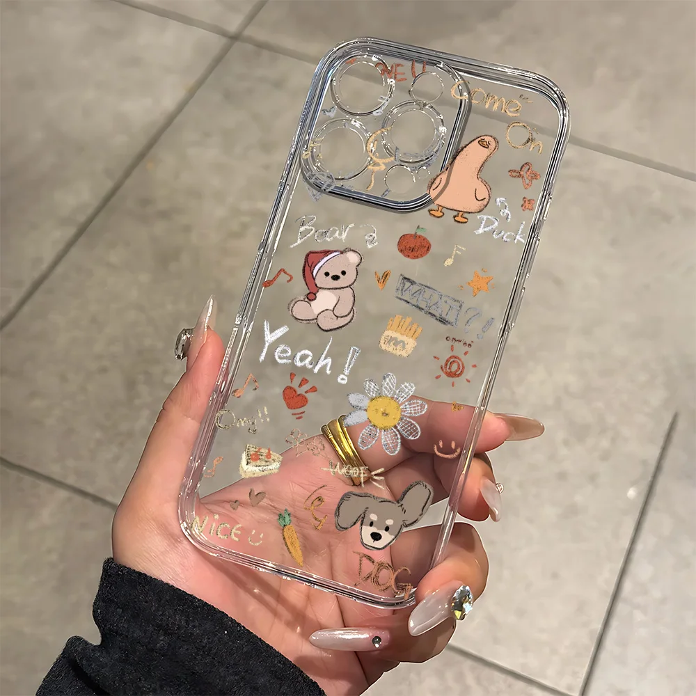 

Vintage Brown Animal Silicone Phone Case for IPhone 17 16 15 14 13 12 11 Pro Xs Max Air Mini 7 8 6 6s Plus SE 2020 2022 Cover