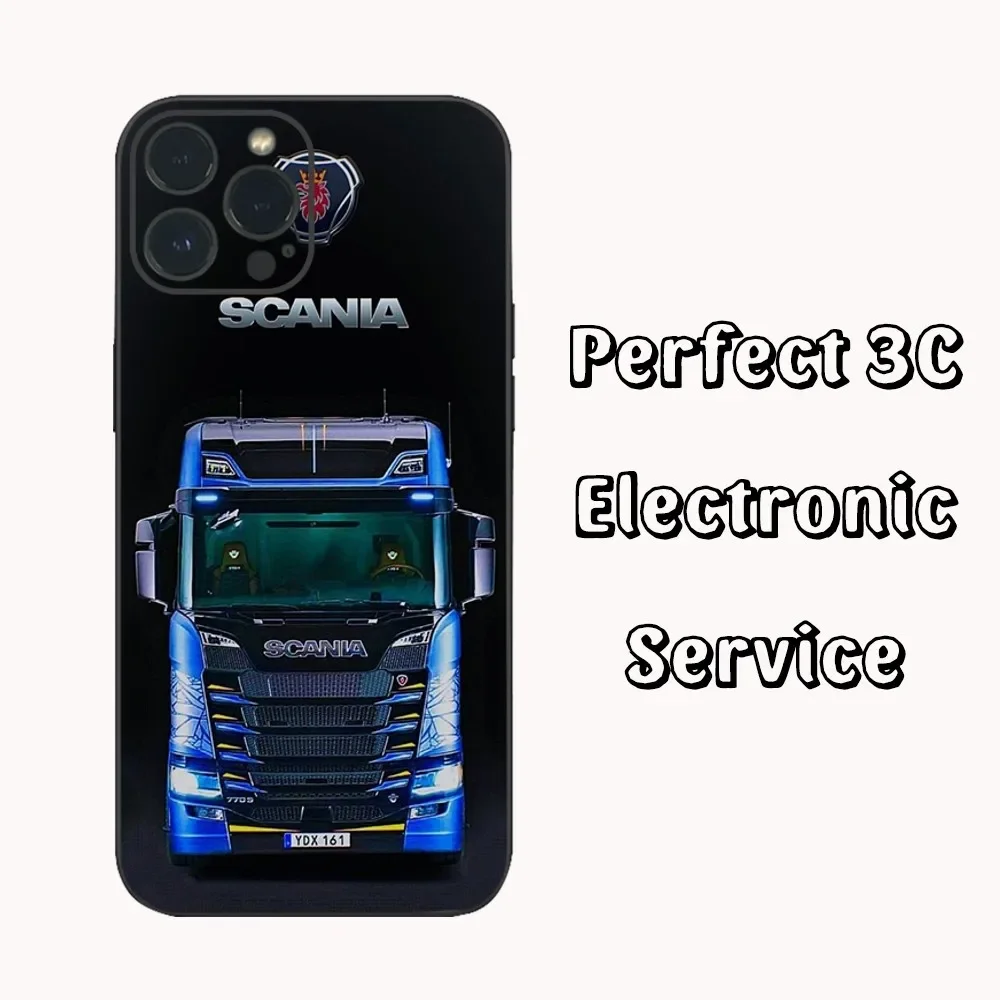 Luxury Car S-scaniaes-ES Phone Case  For iPhone16 15 14 13 12 Mini 11 Pro XS Max X XR SE5 6 7 8 Plus Soft SiliconeCover