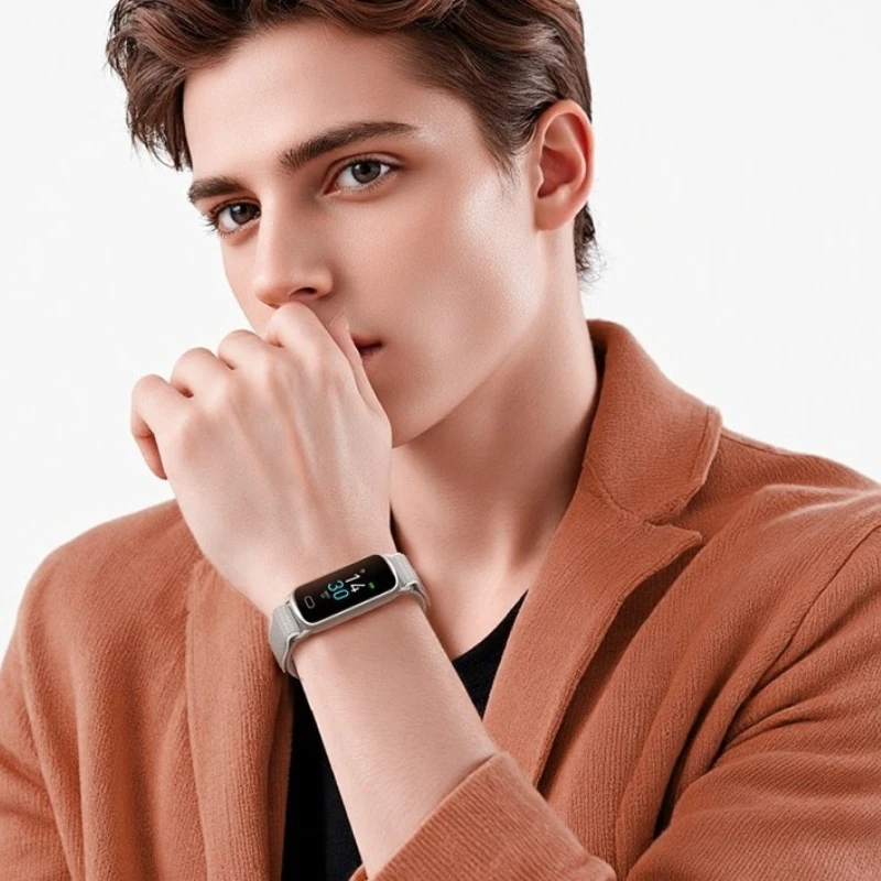 Smart Bracelets Heart Rate Bloods Oxygen Blood Pressure Sleep Monitoring Step Count Sports Wristband Waterproof Fashion Jewelry