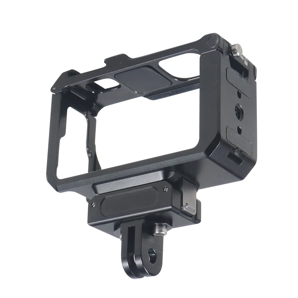 Neue Metallkäfig-Rig-Magnetgrundplatte für DJI OSMO Action 3 4 5 Pro Schutzrahmengehäuse Erweitern Sie den Kaltschuh-Montage-Stativadapter – Detail 9