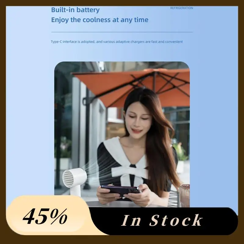 

A78K Новый USB-мини-холодный вентилятор розового цвета, ручной турбовентилятор для льда с крючком, 5-скоростная регулировка ветра, турбореактивный вентилятор для наружного использования