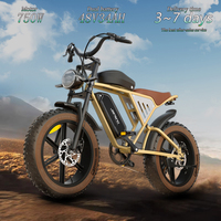 JANSNO X70 Electric Bicycle 750W Motor 48V34AH Removable Dual Battery Ebike 20*4.0\