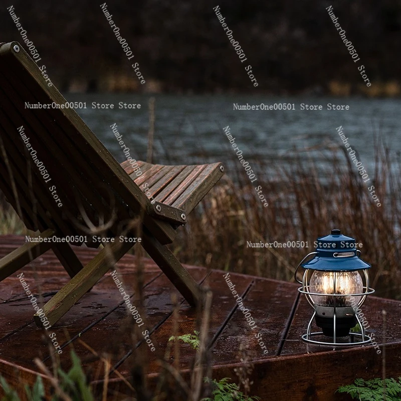 Outdoor camping lights vintage retro camping tent main light  emergency railway lantern