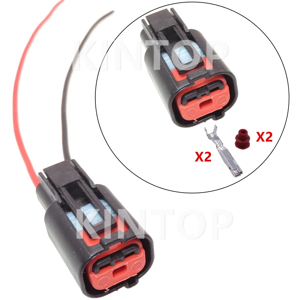 

1 Set 2 Pins 15383213 13579999 AC Assembly Car Waterproof Connector with Wires Auto Wire Cable Socket